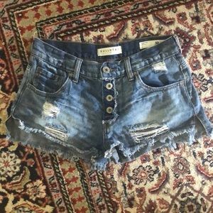 PacSun button up cutoffs